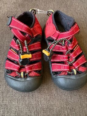 Keen Kids Red and Black Water Shoes